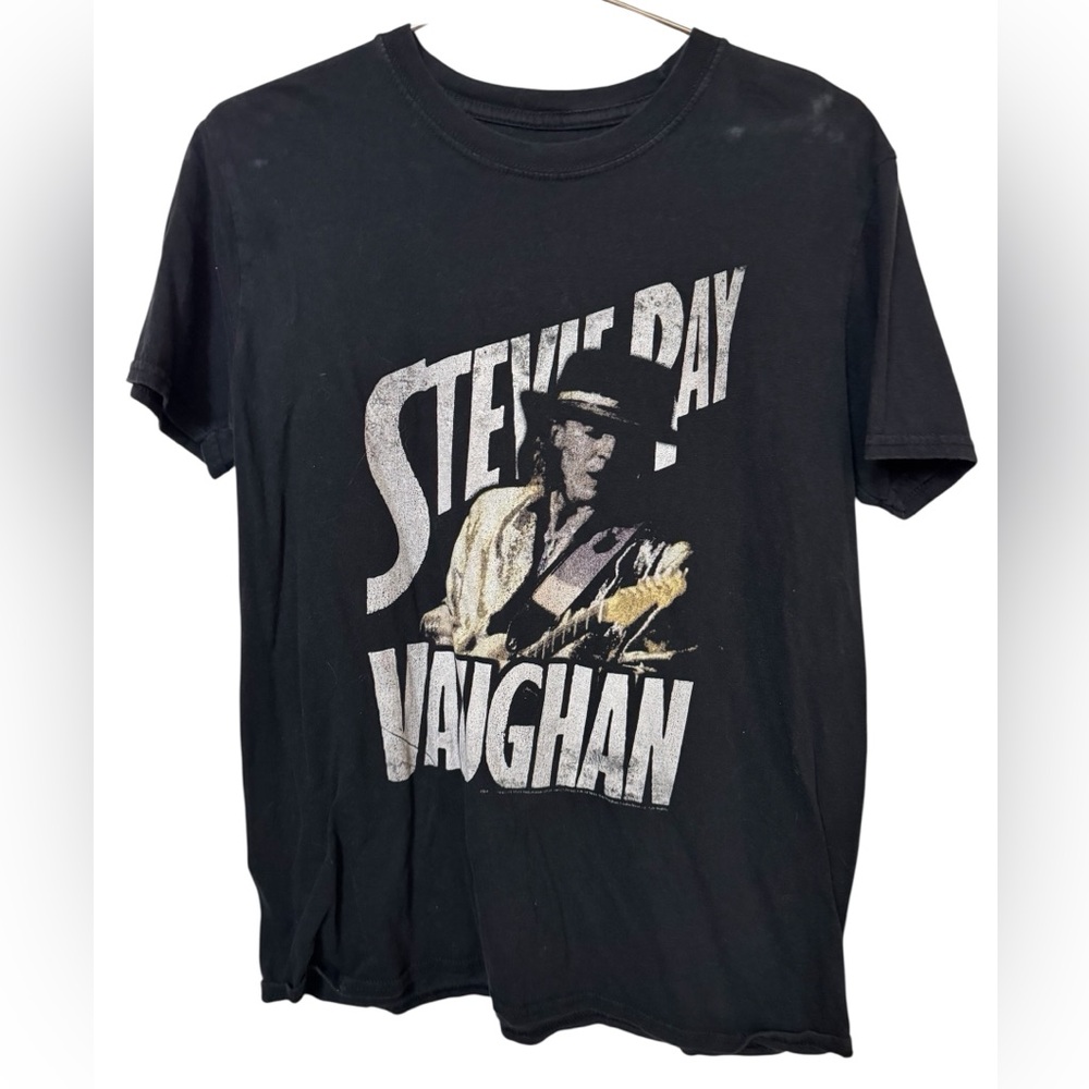Vintage Stevie Ray Vaughan Rock Tour Men’s M Black Graphic T-Shirt RARE
